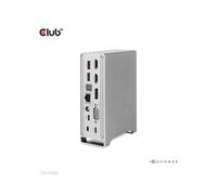 CLUB3D CSV-1568 Station d'accueil USB 3.2 Gen 2 Type-C Métallique, 2x HDMI, DP 1.4, VGA, 3x USB-A, USB-C, 100W PD, Ethernet, Lecteur Cartes, Audio