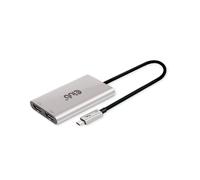 CLUB3D CSV-1586 Hub Thunderbolt 3 40000 Mbit/s Argent, 2x DisplayPort, Support 2160p/3840p, Windows 11 & macOS, 60x108x15mm