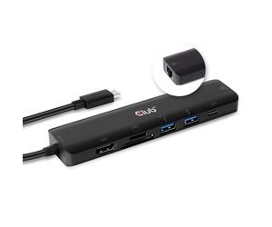 CLUB3D CSV-1592 station d'accueil USB 3.2 Gen 1 (3.1 Gen 1) Type-C Noir