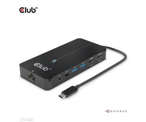 CLUB3D CSV-1595 station d'accueil USB 3.2 Gen 1 (3.1 Gen 1) Type-C Noir
