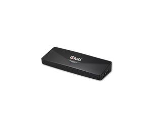 CLUB3D CSV-3103D Station d'accueil Universelle USB 3.2 Gen 1 UHD 4K DisplayLink, Ports HDMI 1.4a/DisplayPort/DVI-D, Ethernet Gigabit, Audio, Windows