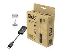 CLUB3D CSV-7330 hub & concentrateur DisplayPort 13,5 Mbit/s Noir