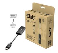 CLUB3D CSV-7330 hub & concentrateur DisplayPort 13,5 Mbit/s Noir
