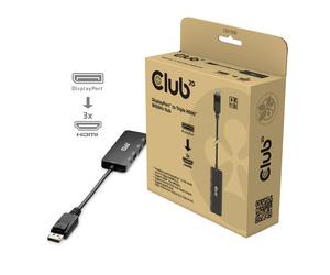 CLUB3D CSV-7330 hub & concentrateur DisplayPort 13,5 Mbit/s Noir