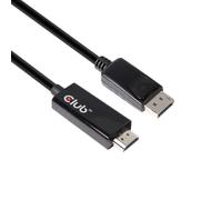 CLUB3D DisplayPort 1.4 to HDMI 2.0b HDR Cable Male/Male 2m/6.56 ft.