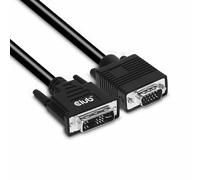 CLUB3D DVI-A TO VGA CABLE M/M 3m/ 9.8ft 28 AWG DVI-D Noir