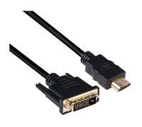 Club3D Câble adaptateur DVI-D 24+1 vers HDMI-A CAC-1210 1.4 2 m noir ignifuge