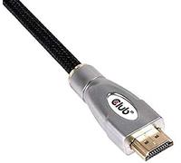 club3D HDMI Câble de raccordement Fiche mâle HDMI-A, Fiche mâle HDMI-A 5.00 m Noir CAC-2312 HDMI High Speed avec Ethernet, Ignifuge Câble HDMI