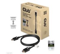 Câble de raccordement club3D HDMI Fiche mâle HDMI-A, Fiche mâle HDMI-A 1.00 m noir CAC-1371 10K UHD,