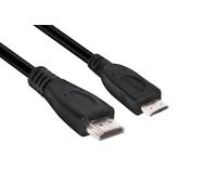Câble de raccordement club3D HDMI Fiche mâle HDMI-Mini-C, Fiche mâle HDMI-A 1.00 m noir CAC-1350 4K UHD Câble HDMI