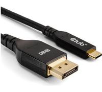 Club3D Kabel USB Typ C <-> DP 2.1 1m 10K60Hz St/St retail