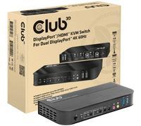 Club3D KVM Switch 4K60Hz 2x DP > HDMI ou DP/2xUSB/Audio
