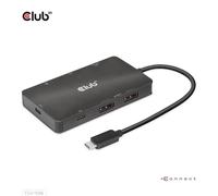 CLUB3D USB Gen2 Type-C vers Double DisplayPort 4k60Hz 7-en-1 HUB