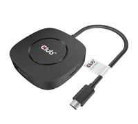 CLUB3D USB TYPE C 3.2 GEN1 MULTISTREAM TRANSPORT MST HUB PORT D'AFFICHAGE 1.4 TRIPLE MONITEUR DisplayPort male Displayport female Noir