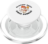 Cluckn' Busy Since Sunrise - Superbes vêtements Homesteader PopSockets PopGrip pour MagSafe