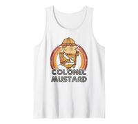 Clue Colonel Mustard Distressed Style Art Débardeur