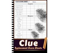 Clue Replacement Score Sheets: Game Night Essentials | For Recording Clues & Results
