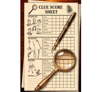 Clue Score Sheets: Classic-Style Mystery Deduction Sheets - Small, Non-Perforated Pages Designed for Easy Handling and Privacy