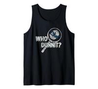 Clue Who Dunnit? Searching Clues Distressed Style Art Débardeur