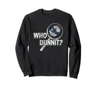 Clue Who Dunnit? Searching Clues Distressed Style Art Sweatshirt