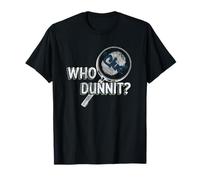 Clue Who Dunnit? Searching Clues Distressed Style Art T-Shirt