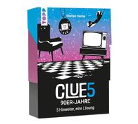 CLUE5#90er-Jahre. 5 Hinweise, nur Eine Lösung. Das Trend-Quiz für Deine Tasche: Errate 50 kultige Erinnerungen an das Jahrzehnt Von Tamagochi und Boygroups. Wie Viele Hinweise brauchst du?
