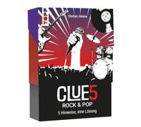 CLUE5#Rock & Pop. 5 Hinweise, nur Eine Lösung. Das Trend-Quiz für Deine Tasche: Errate 50 Songs, Bands und Musiklegenden, Die Die Charts gestürmt haben. Wie Viele Hinweise brauchst du?