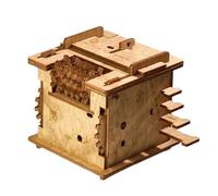 Cluebox, Schrödingers Cat, Puzzle Escape Room Jeu, Puzzle 3D Escape Room Jeux, Puzzles 3D Boite en Bois, Casse-tête Mécanique en Boîte, Casse-tête De Défi, Puzzles De Labyrinthe pour Adultes