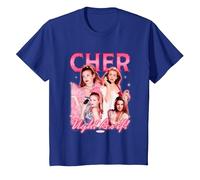Clueless Iconic Cher Ugh! As It! 90's Collage Chest Poster T-Shirt, Enfant, Bleu Royal, 6 Ans