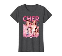 Clueless Iconic Cher Ugh! As It! 90's Collage Chest Poster T-Shirt, Femme, Chiné Foncé, XXL