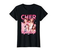 Clueless Iconic Cher Ugh! As It! 90's Collage Chest Poster T-Shirt, Femme, Noir, L
