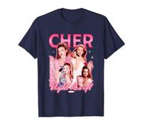 Clueless Iconic Cher Ugh! As It! 90's Collage Chest Poster T-Shirt, Homme, Bleu Marine, XXL