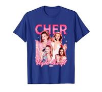 Clueless Iconic Cher Ugh! As It! 90's Collage Chest Poster T-Shirt, Homme, Bleu Royal, 3XL