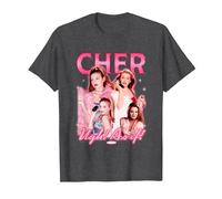 Clueless Iconic Cher Ugh! As It! 90's Collage Chest Poster T-Shirt, Homme, Chiné Foncé, L