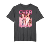 Clueless Iconic Cher Ugh! As It! 90's Collage Chest Poster T-Shirt, Homme Grandes Tailles, Chiné Foncé, 6X Tall