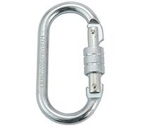 Clueltes O Forme 25KN Boucle de securite en Acier Allie Mousqueton d'escalade Professionnel Boucle d'alpinisme Verrouillage Principal