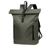Clufar Sac a Dos Etanche Homme Sport Sac à Dos Roll Top Femmes Extensible 25L Sac a Dos étanche pour Ordinateur Portable 15,6 Pouces pour Randonnée Travail Voyage Cyclisme,Green