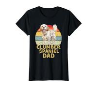 Clumber Spaniel Dog Dad Retro Funny Mes Chiens sont Mon Cardio T-Shirt Graphique avec Valeur
