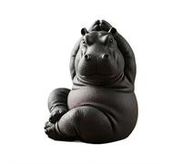 Clumsy Yoga Master Hippopotame - Le yogi adorablement imparfait, statue d'hippopotame 3D, statue d'hippopotame amusante en résine, sculpture de méditation unique pour la maison et le bureau 1