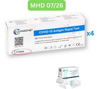 Clungene Covid-19 Antigène Corona Auto-test rapide (test amateur) 20 pièces MHD 07/26| 4x 5 pack | ID : 2099 | Tests de parahealth S (5 pièces, MHD 12/25)