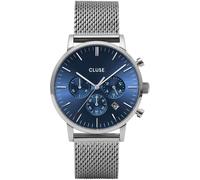 Cluse Stainless Steel Fashion Analogue Quartz Watch Slvr 40 Male