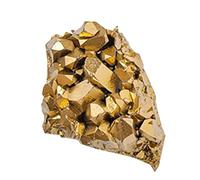 Cluster de | Géode de dorée galvanisée | Ornement minéral naturel, incluster de pierres précieuses brutes pour collectionner, méditer, artisanat de décoration d'intérieur