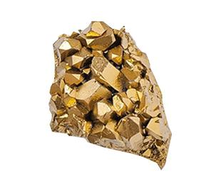 Cluster de | Géode de dorée galvanisée | Ornement minéral naturel, incluster de pierres précieuses brutes pour collectionner, méditer, artisanat de décoration d'intérieur