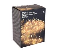 Cluster - Micro - Guirlande lumineuse en touffe - 720 LED et 720 cm - Blanc chaud - Avec câble d’alimentation pour une utilisation en intérieur et en extérieur