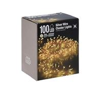 Cluster - Micro - Guirlande lumineuse en touffe - Avec 100 LED et 100 cm - Blanc chaud