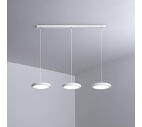 Cluster Pendant Lighting Fixture Round Kitchen Island Chandelier Ceiling Lamp, 45W LED Suspension Light 3 Color Mode Chandeliers for Dining Room Restaurant