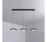 Cluster Pendant Lighting Fixture Round Kitchen Island Chandelier Ceiling Lamp, 45W LED Suspension Light 3 Color Mode Chandeliers for Dining Room Restaurant