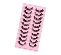 Clusters de Cils, 10 Paires Extensions de Cils Black Fals Cils, 6 Styles Facultatifs avec Look for All Occasions Cousshes Lashs pour les Débutants (4)
