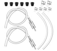 Clutch Bleeder Kit - Hydraulic Brake Fluid Bleeding Tool, Wear Resistant Check Valve | Automotive Brake Bleed Hose Kit With Nozzle Caps And Clamps For Car Motorcycle Clutch And Maintenance