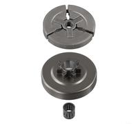 Clutch Drum Kit 3/8 Pitch 7 Teeth for 45CC pour chainsaw Sprocket Clutch Assembly 7 Teeth for 52CC Saw Clutch Drum Set for 58CC pour chainsaw 3/8 Inch Pitch Clutch Drum Kit for Chinese Saw Replacement